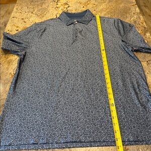 Hickey Freeman Blue Floral Polo Golf shirt. Never worn.